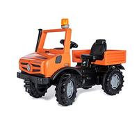 Rolly Toys Unimog Service 038237 - Coche a Pedales a Partir de 3 años, con neumáticos silenciosos y luz Intermitente