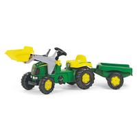 Rollykid John Deere Correpasillos Pedal Tractor + Frente Cargadora + Niños