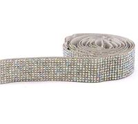 Rolo de colores DIY, decoración del hogar, Cinta autoadhesiva de diamantes de imitación, cinta de cristal con purpurina, pegatinas de diamantes(Colour,2.7cm)