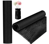 Rolo de papel de embalaje de celulosa, Rollo de papel de embalaje en forma de panal, negro, varios tamaños(Black 38cmx5m)