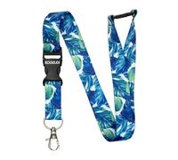 ROLSELEY Tropical Birds Paradise - Correa para el cuello con clip de metal desmontable y separación de seguridad para tarjetas de identificación y pases para uso diario en la oficina, escuela,