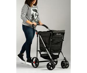 Rolser - BAS001-1023 bolsa de compras Negro Bolsa para carrito de la compra