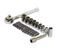 Rolson 36099 - Juego de llaves de vaso y puntas de destornillador (23 unidades)