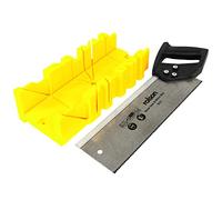 Rolson 58262 - Caja de ingletadora con sierra de tenón, color negro