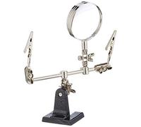 Rolson 60335 - Soporte con pinzas y lupa (60 mm)