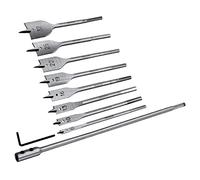 Rolson Tools 48550 - Brocas planas para madera (10 unidades)