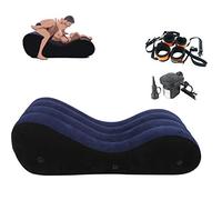 Roluck Cama Sexual con Esposas, Almohada Inflable, Colchón Inflable, Cojín Lumbar con Bomba Eléctrica, Sofá Cama Sexual para Parejas, Muebles Sexuales, Juguetes Sensuales Pareja