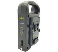 Rolux Cargador de batería doble RL-2KS para batería V-Mount