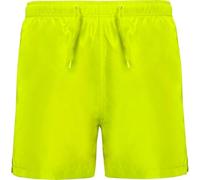 ROLY Aqua Bañador Hombre 2 Bolsillos Laterales Cordón Ajustable al Tono Bolsillo Trasero con Tapeta y Ojal de desagüe Amarillo FLÚOR 221 L