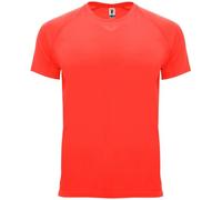 ROLY Camiseta Bahrain 0407 Camiseta Manga Corta técnica niño Tejido Control Dry (FR/ES, Edad, 12 años, Regular, Colar Fluor 234)
