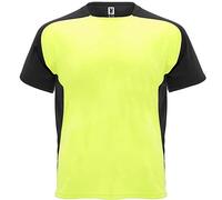 ROLY Camiseta Bugatti Técnica de Manga Corta ranglán. Cuello Redondo con cubrecosturas a Tono.