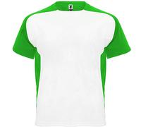 ROLY Camiseta Bugatti Técnica de Manga Corta ranglán. Cuello Redondo con cubrecosturas a Tono.