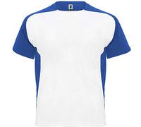 ROLY Camiseta Bugatti Técnica de Manga Corta ranglán. Cuello Redondo con cubrecosturas a Tono.