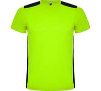 ROLY Camiseta Detroit 6652 Hombre Lima Punch/Negro 23502 L