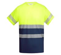 ROLY Camiseta Laboral Tauri 9317 Hombre Marino/Amarillo FLÚOR 55221 M