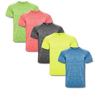 ROLY Pack 5 Camisetas Técnicas Austin Manga Corta Unisex Tejido Técnico Transpirable, Camisetas Manga Corta Hombre, Camiseta Deporte Hombre, Camisetas Gimnasio Hombre, Gym Running Crossfit
