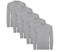 Roly Pack de Camisetas Hombre Extreme, Camiseta Manga Larga Hombre, 100% Algodón, Ideal para Todas Las Estaciones, Confort y Estilo en Cada Uso (FR/ES, Letras, M, Regular, Regular, 5, Gris)