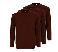 Roly Pack de Camisetas Hombre Extreme, Camiseta Manga Larga Hombre de algodón Suave, 100% Algodón, Ideal para Todas Las Estaciones, Confort y Estilo (FR/ES, Letras, M, Regular, Regular, 3, Chocolate)
