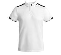 ROLY Polo Técnico Tamil 0402 Hombre Blanco/Negro 0102 M