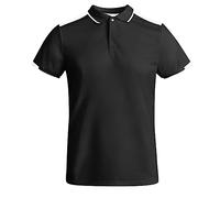 ROLY Polo Técnico Tamil 0402 Hombre Negro/Blanco 0201 S