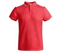 ROLY Polo Técnico Tamil 0402 Hombre Rojo/Blanco 6001 2XL