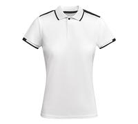 ROLY Polo Técnico Tamil 0409 Woman Blanco/Negro 0102 L