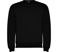 ROLY R1070 Sudadera Clásica de Cuello Redondo para Hombre, Negro , XXL