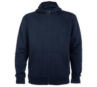 ROLY R6421 Montblanc - Sudadera con capucha y cremallera completa para hombre, azul navy, L