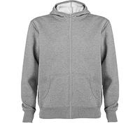 ROLY R6421 Montblanc - Sudadera con capucha y cremallera completa para hombre, Gris Vigoré, L