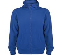 ROLY R6421 Montblanc - Sudadera con capucha y cremallera completa para hombre, Royal, XXL