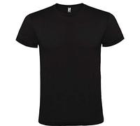 ROLY R6424 Atomic 150 - Camiseta de manga corta para hombre de algodón (Pack de 10), Negro , 3XL