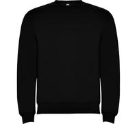 ROLY Sudadera Clásica 1070 Hombre Sin Capucha Gramaje: 280 g/m² (FR/ES, Letras, L, Regular, Regular, Negro 02)