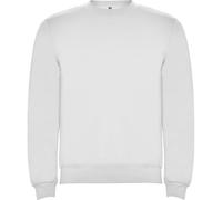ROLY Sudadera Clásica 1070 Hombre Sin Capucha Gramaje: 280 g/m² (FR/ES, Letras, S, Regular, Regular, Blanco 01)