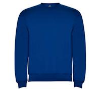 ROLY Sudadera con Cuello, puños y Cinturilla de Punto canalé 1x1 con Elastano. Hombre. Royal. Talla 5/6