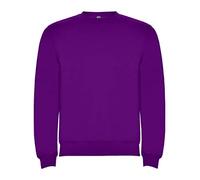 ROLY Sudadera en diseño clásico con Cuello puños y Cinturilla de Punto canalé 1x1 Clasica