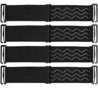 Rolybag Bandas elásticas ajustables para la correa de la peluca para asegurar la peluca, tiras de silicona antideslizantes, accesorios para coser pelucas (4 unidades)