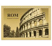 Rom-Ein Kalender im Zeitungsstil (Tischkalender 2026 DIN A5 quer), CALVENDO Monatskalender: Ein Spaziergang durch die historische Altstadt der italienischen Hauptstadt Rom