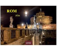 Rom 2026 24x35 cm Fotokalender mit den schönsten Motiven der Ewigen Stadt | Kolosseum, Petersdom, Tiber, Pantheon.