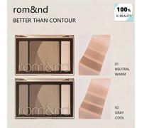 rom&nd BETTER THAN CONTOUR, Textura en Polvo, Fina y Suave, Efecto 3D Natural, Maquillaje de Lujo, Cosmético Coreano, K-Beauty, Maquillaje Coreano