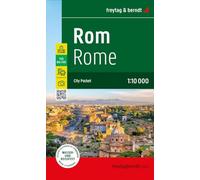 Rom, Stadtplan 1:10.000, freytag & berndt: City Pocket, Innenstadtplan, wasserfest und reißfest: PL 68 CP: 1:10,000 scale