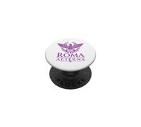 Roma Aeterna (Eterna Roma) Águila Romana Imprimir Morado Envejecido PopSockets PopGrip Adhesivo