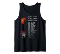 Roma Antigua - Gira Mundial de Cayo Julio César - Historia SPQR Camiseta sin Mangas