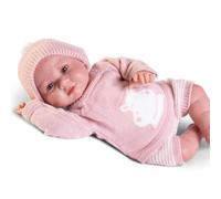 Roma Antonio Juan Luca Doll - Muñeca realista Reborn interactiva de 42 cm con chupete magnético, cuerpo suave, pintado a mano, ojos móviles, funda incluida, fabricado en España