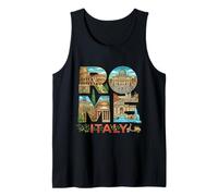 Roma City Name Italy Travel Souvenir Landmark Turist Gift Camiseta sin Mangas