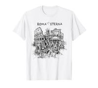 Roma Ciudad Eterna Bosquejo Historia Arte Recuerdo Camiseta