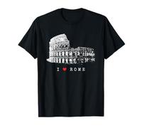Roma Coliseo Vintage Skyline Italia Abanico I Love Rome Camiseta