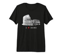 Roma Coliseo Vintage Skyline Italia Abanico I Love Rome Camiseta Premium
