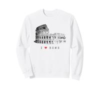 Roma Coliseo Vintage Skyline Italia Abanico I Love Rome Sudadera