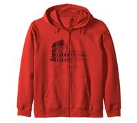 Roma Coliseo Vintage Skyline Italia Abanico I Love Rome Sudadera con Capucha