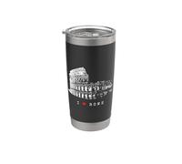 Roma Coliseo Vintage Skyline Italia Abanico I Love Rome Vaso térmico de acero inoxidable de doble pared
